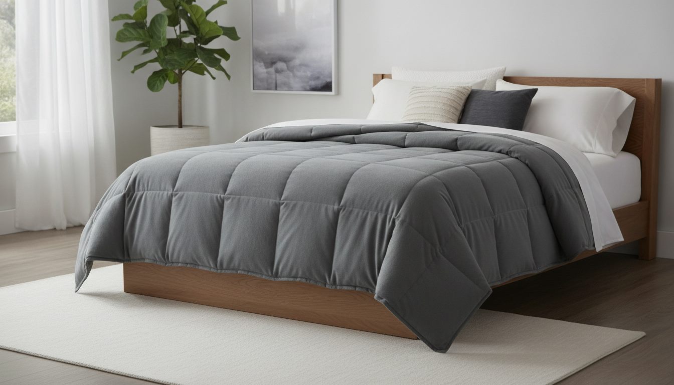 Beckham Hotel 1600 Series Down Alternative Comforter Full Queen Slate Gray