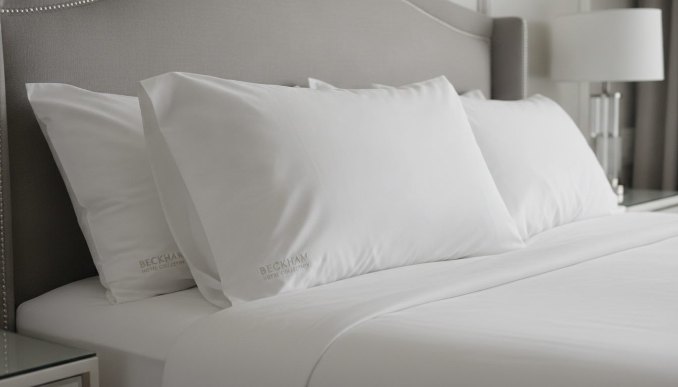 Beckham Hotel Collection Cotton Sateen Pillowcases 500TC King