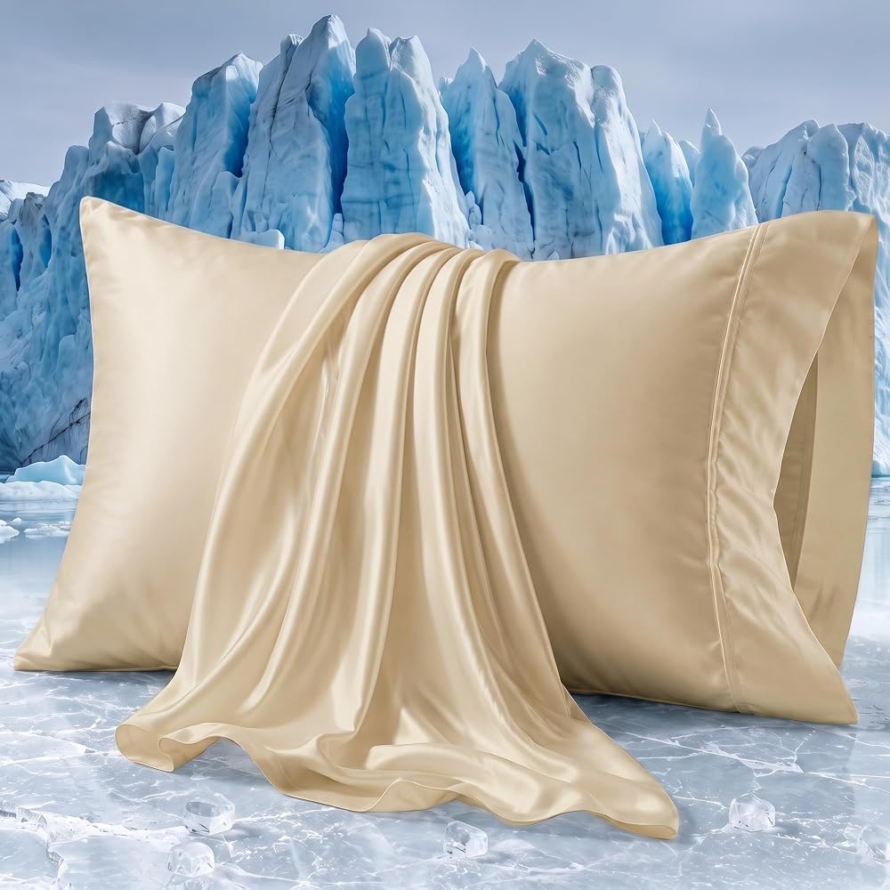 Cooling Pillowcases for Hot Sleepers, Set of 2 — Sand