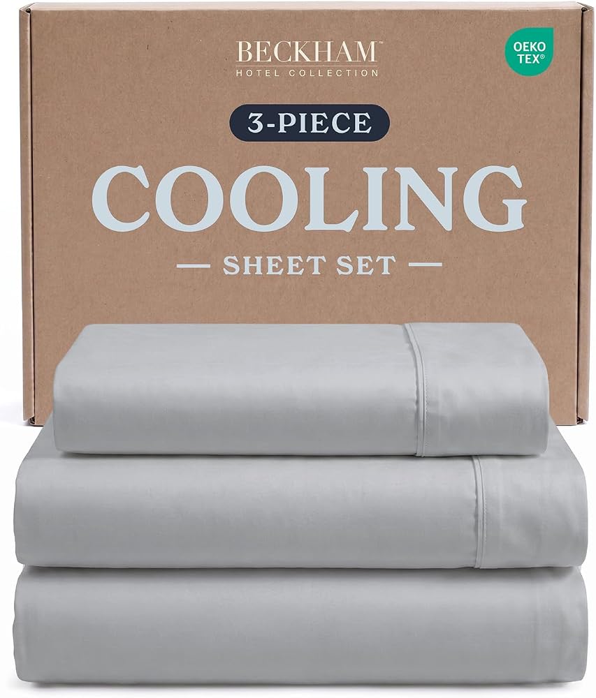Cooling Sheet Set for Hot Sleepers — Light Gray