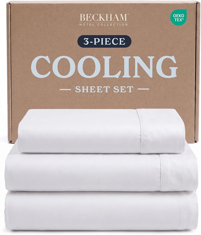 Cooling Sheet Set for Hot Sleepers — White