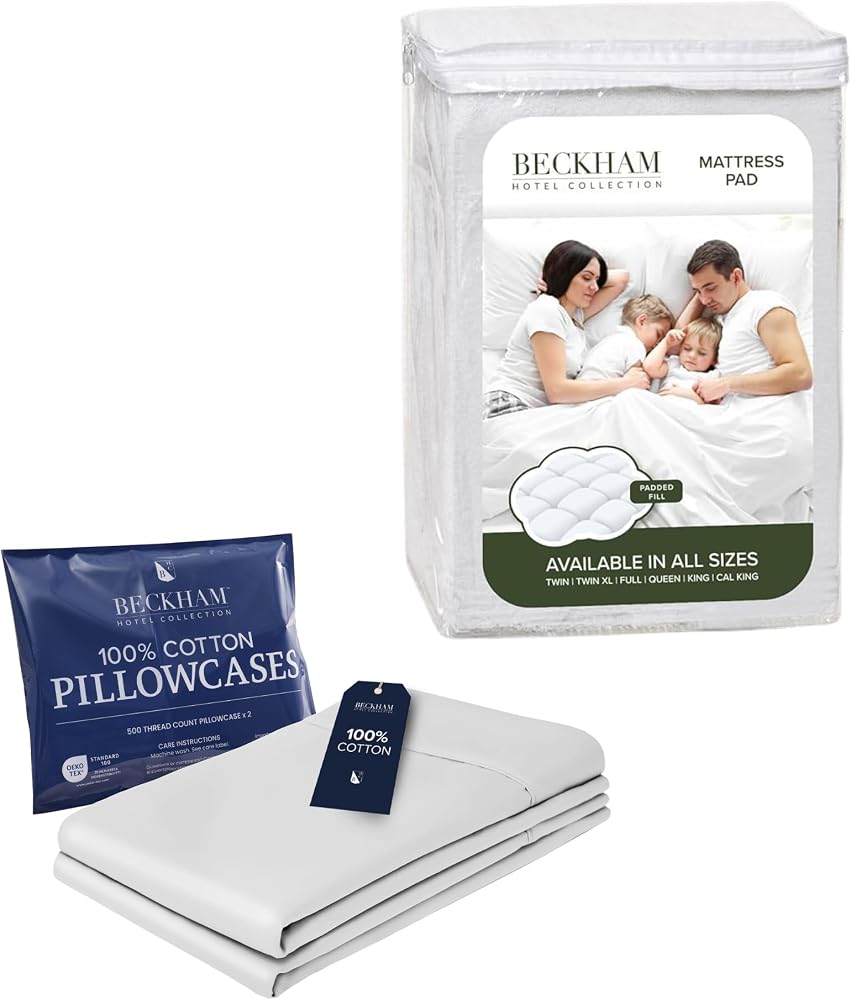 Mattress Pad and Cotton Pillowcases